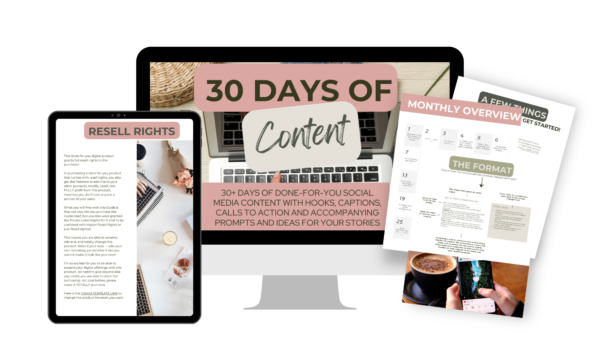 30 Days of Content